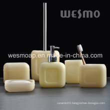 Soap Shape Polyresin Bathroom Set (WBP0957A)
